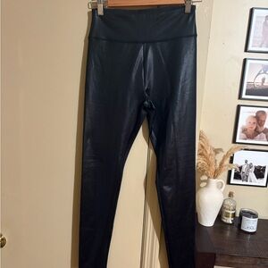 Faux leather leggings